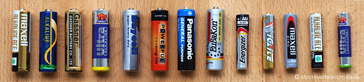 Alkaline AA und AAA Batterien
