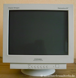 CRT-Monitor mit 70 Watt Stromverbrauch